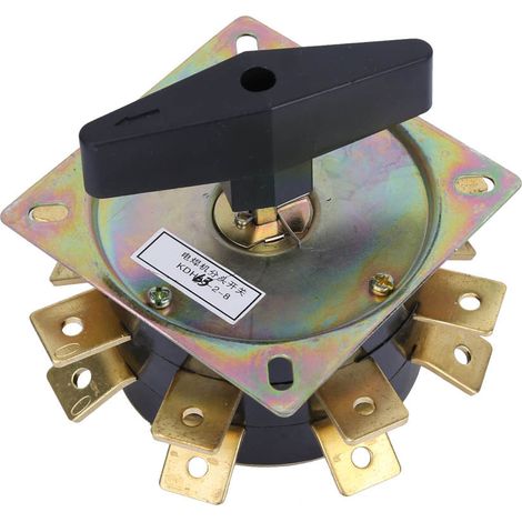 Interruttore elettrico separato per saldatura Naroote, KDH-63/2-8, interruttore a 8 cifre per saldatrice da 63 A, tensione nominale 380 V/220 V