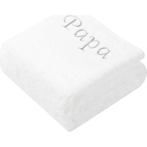Badetuch, 100 % Baumwolle, 70 × 140 cm, 600 g/m², personalisiertes Familienbadetuch, Geburtstagsgeschenk, personalisiertes Handtuch, Geschenkidee für Väter (1/5)