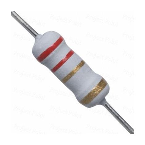 Resistencia Oxido Metal 2R2 Ohm 1W 5% Medidas 4x10mm