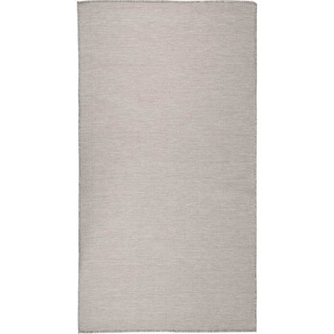 Tapis à tissage plat d'extérieur 80x150 cm gris clair (1/5)