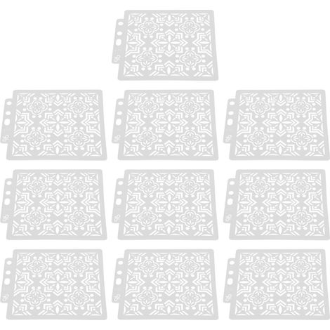 10Pcs Mandala Template Painting Drawing Stencils Reusable DIY Making Mold Art Supplies (1/5)