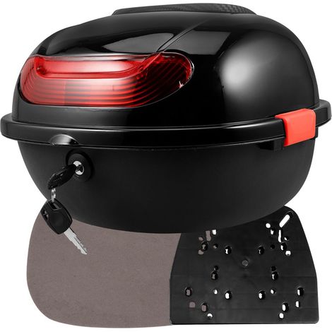 Baúl Trasero para Motocicleta Negro con Base de Pp, Caja (1/5)
