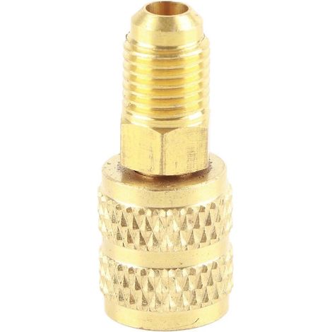 Adaptateur de climatisation R410A, filetage mâle SAE 1/4" vers filetage femelle SAE 5/16" (connecteur de tuyau de climatisation)