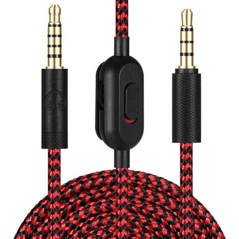 Ersatz-Audiokabel für G433-Headsets mit Lautstärkeregelung und Mikrofon-Stummschaltfunktion, kompatibel mit G Pro XG Pro G233 Gaming-Headsets. (1/5)