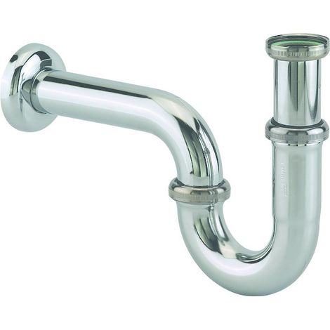 Siphon tube pour lavabo réglable - Diamètre d'entrée : 1"1/4 - Hauteur garde d'eau : 65 mm - Diamètre sortie : 32 mm - VALENTIN (1/3)