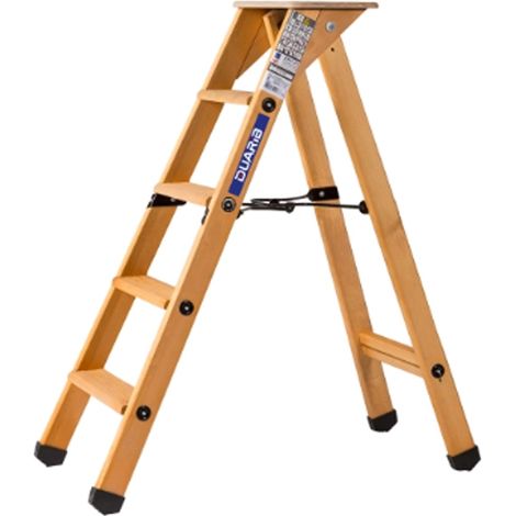 Centaure – Escabeau bois 3 marches – Hauteur d'accès 2,25m – Tablette antidérapante 370x320mm – Charge max 150kg – Norme EN 131