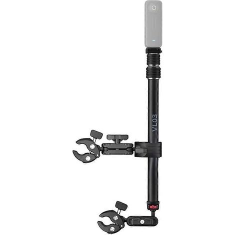 Support de perche à selfie pour moto VL03 + super pince pour caméras GoPro Insta360 & de montage rotatif pour vélo 360° (1/5)