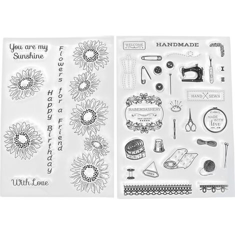 Selbstgemachte Stempel für Scrapbooks und Fotoalben, aus strapazierfähigem Silikon, transparente Stempel, kreative Dekorationen, wiederverwendbar, geeignet für Weihnachtskarten.