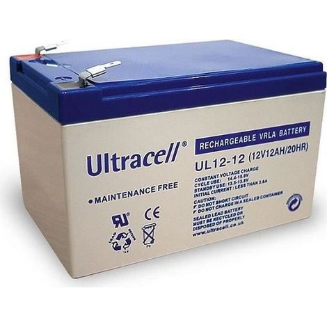 BATTERIE PLOMB 12V 12AH DIMENSIONS : 151X98X95mm - UL12-12