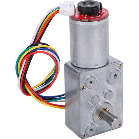 Moteur Réducteur à Engrenage JGY371DC12V 20-60RPM avec Encodeur, Moteur DC à Balais pour Applications Électroniques (1/5)