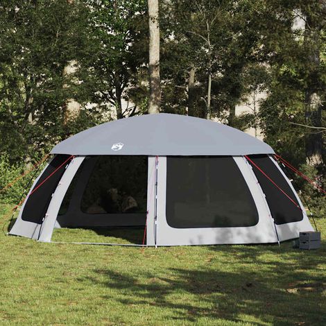 Carpa para piscina con desmontables y paredes azul 690x690 cm