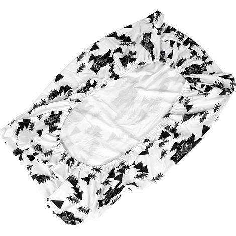 Housse de matelas à langer douce et respirante pour nouveau-né, tapis d'urine pour nourrisson (4) (1/5)
