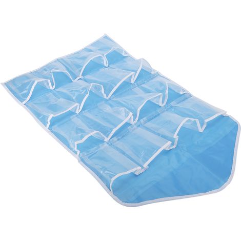 Wandhängende Organizer für Schränke, Türhänger, Aufbewahrungstasche aus Polyester, Hängeregale, Tasche für Schlafzimmer und Wohnzimmer, Blau (1/5)