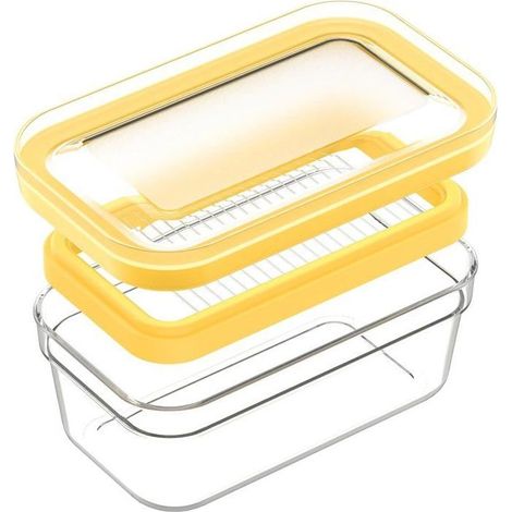 Tagliaburro ermetico, contenitore per la conservazione del burro in frigorifero con coperchio (280 g) (1/5)