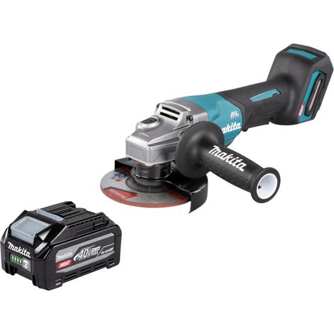 Amoladora angular a batería Makita GA 016 GU1, 40 V máx., 125 mm, sin escobillas + 1 batería de 4,0 Ah —sin cargador— (1/5)