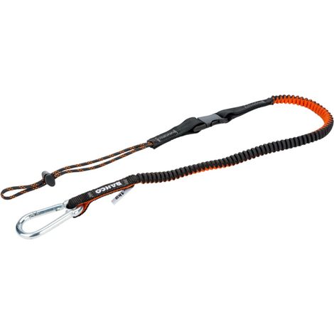 Bahco Sicherungsleine mit fest montiertem Karabiner und austauschbarer Schlaufe, 1 kg, 1,2 m (1/3)