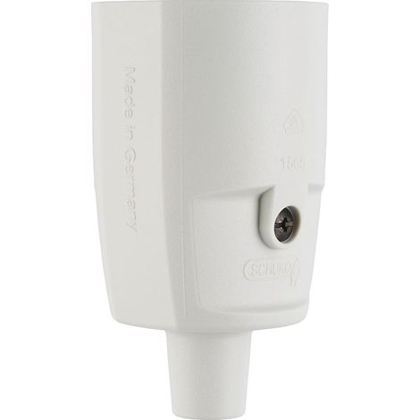 ABL Schutzkontakt-Kupplung Compact 1565, 250V 16A IP20, Kunststoff, weiß (1/2)