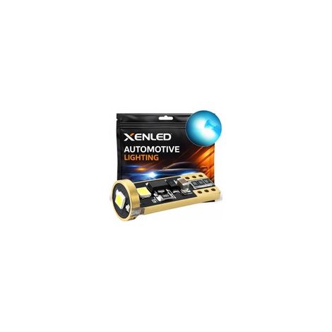 1 x AMPOULE W5W 3-LED Super Canbus 160Lms XENLED - BLEU GLACIAL (1/5)
