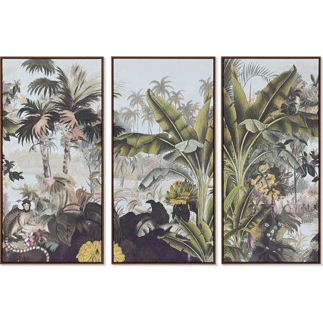Cuadro Set 3 Ps Lienzo 180X4X120 Tropical (1/4)