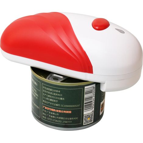Ouvre-boîte électrique,ouvre-boîte automatique avec fonctionnement à une touche, sans danger pour toutes les tailles, gadget de cuisine (1/5)