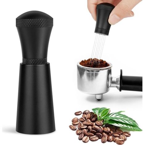Tool of Distribution d'espresso, Agitateur to coffee expresso 7 Needles, Distributor needles to Coffee, with 10 Needle of Replacement, Espresso Distribution Tool, Espresso Coffee Stirrer (1/5)