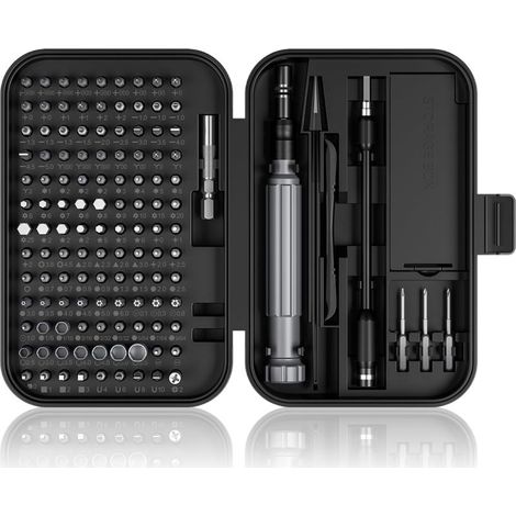 Kit d'outils de précision pour mécanicien, jeu de mini tournevis 150 en 1, kit d'outils de précision pour l'entretien des ventilateurs, tournevis pour iPhone, ordinateur portable, jouets, montres, app (1/5)