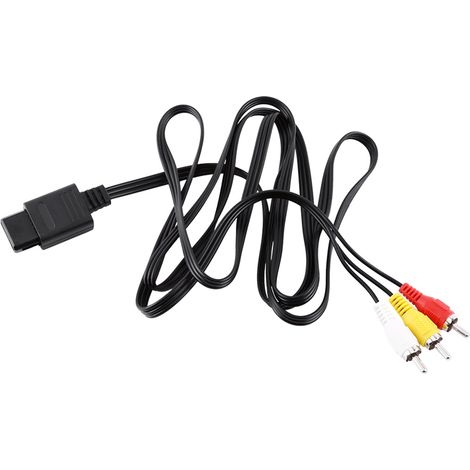 Câble audio/vidéo composite RCA pour Nintendo GameCube N64 (1/5)
