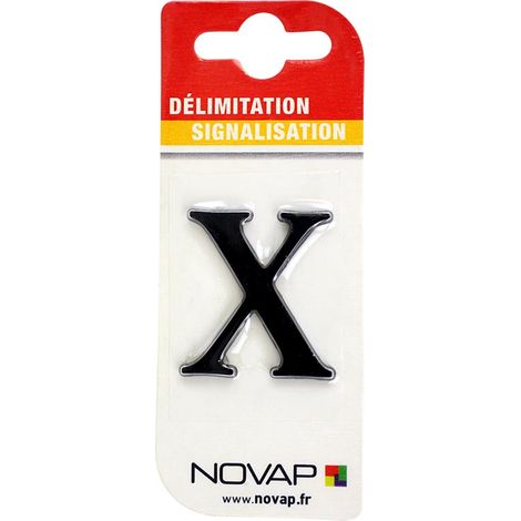 Lettre X Noire Hauteur 25mm - 4620336