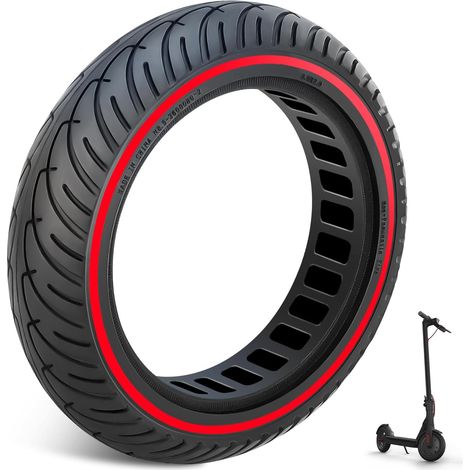 Pneu Plein 8 1/2 pour Xiaomi Pro 2 1S M365 Mi 3, Pneus Increvable 8,5 Pouces, Pneu Plein Trottinette 50/75-6.1, Roue Pleine Trottinette 8.5x2 Pouces, Zéro-Entretien & Haute Durabilité, 1PCS (1/5)