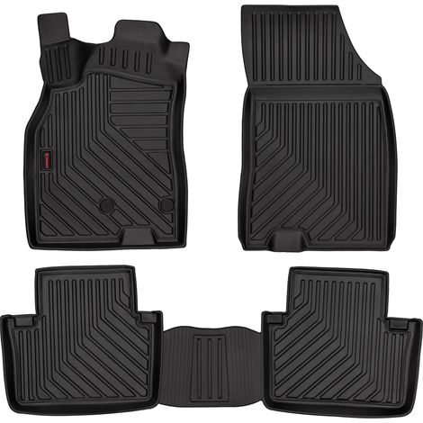 Tappetini auto in gomma 3D per: Renault Megane III (berlina, coupé, gran turismo, station wagon, 2008-2015) - cerchio da 5 cm (1/5)