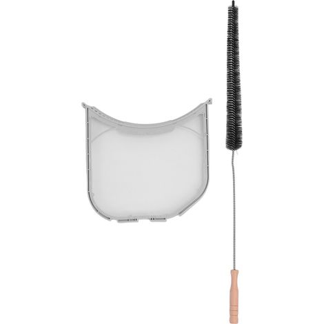 Filtre à peluches pour sèche-linge, filtre de rechange pour sèche-linge, grille de protection avec brosse de nettoyage (1/5)