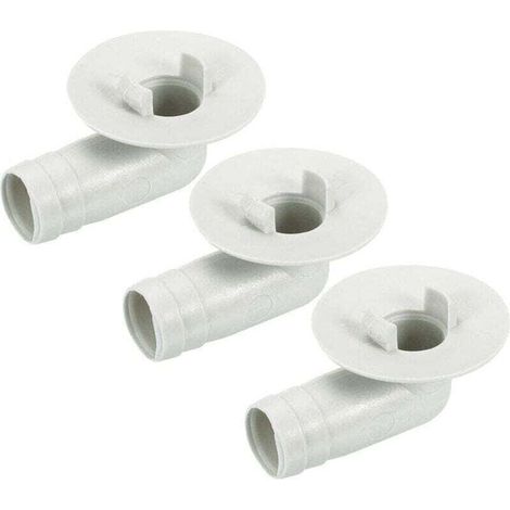 Climatisateur Vidange Tuyau Connecteur 17mm Tube Coude Raccord , XU,Remplacement Pièce Accessoires pour Mini-Split Fenêtre AC, Beige Paquet de 3 - KZQ