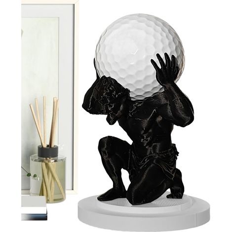 Présentoir à balles de golf Support de Collection au Design Artistique  Râtelier à balles de golf Pour papa, maman, sportifs, golfeurs, athlètes, femmes et hommes (1/5)