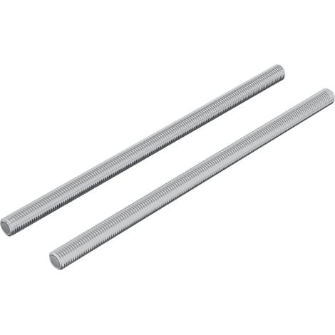 Threaded Rods 2 pcs Silver M6 x 120 mm Metal vidaXL