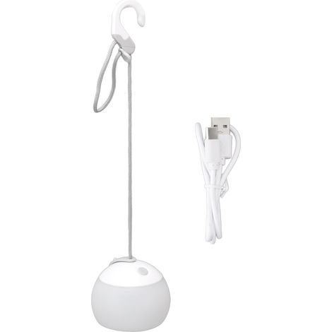 Lampe de camping USB rechargeable LED 3 modes lumière blanche chaude lanterne tente extérieur (1/5)