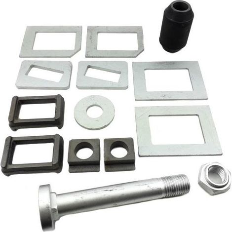 Kit de reparación de resorte con casquillo y tornillo para semirremolque con eje BPW 0980106870.