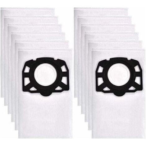 Sacs Aspirateur pour Karcher WD4 WD5 WD6 - Compatible avec MV4 MV5 MV6 Aspirateur Eau et Poussière - Lot de 12 Pièces - 2.863-006.0 (1/5)