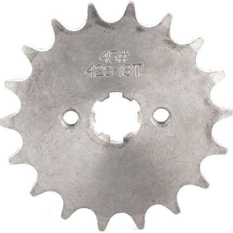 Pignon avant 18 dents en acier pour moto tout-terrain PIT PRO 110cc 125cc 140cc, chaîne 428, pièce de rechange (1/5)