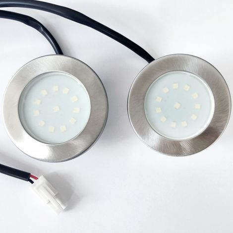Lot de 2 lampes LED 1,5W blanc froid – Remplacement pour hottes VIESTA série DHX – Câble inclus – 90 lumens, 12V (1/5)