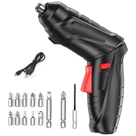 Perceuse portative tournevis électrique sans fil avec poignée pour l'entretien Rotatif 16PCS Résistance à la corrosion (1/5)