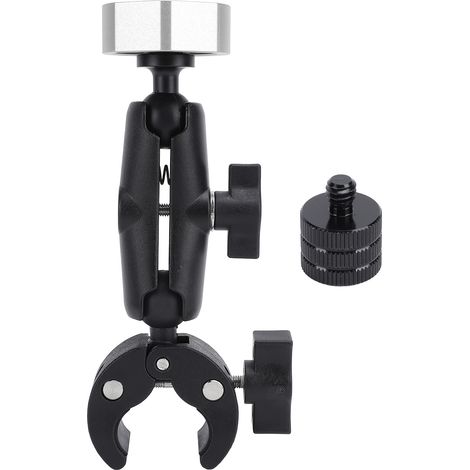 Ortviai Support Réglable pour Starlink Mini – Fixation Universelle en Aluminium et ABS, Argent, pour Camping-car, Bateau, Toit ou Poteau (1/5)