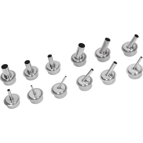 12 Embouts Universels en Acier Inoxydable pour Pistolet à Air Chaud, Pièces de Rechange pour Outils de Soudage (1/5)