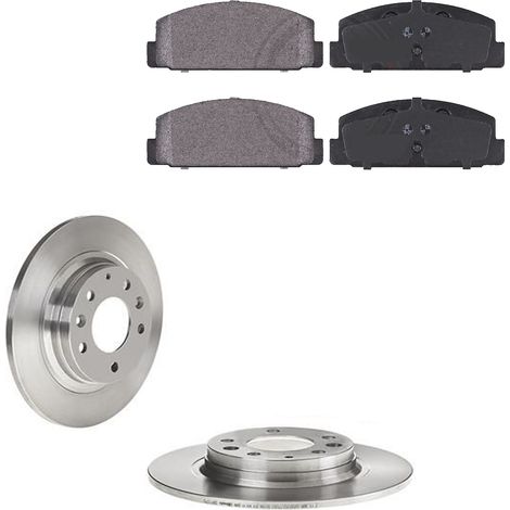 KIT FRENI POSTERIORI compatibile con MAZDA 6 (GH) - DISCHI + PASTIGLIE OEM: FDB1721 / 17094 /SOSTITUZIONE DIRETTA/BASSA POLVERE/SILENZIOSO (1/5)