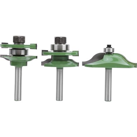 2pcs Fraise à queue de 8mm + Moulure à panneaux, Outil de défonceuse pour menuiserie, Accessoire de fraisage manuel (1/5)