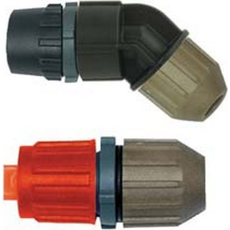 1PZ  GETTI PER LANCE IN RESINA E OTTONE REGOLABILE+CURVA+DISERBO