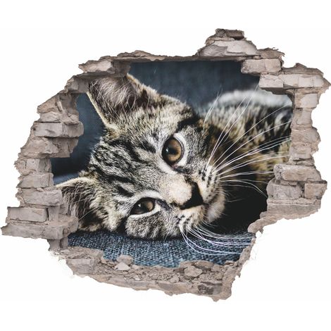PEGATINAS DE PARED DE LADRILLO 3D CON VISTAS DE ANIMALES (1/5)