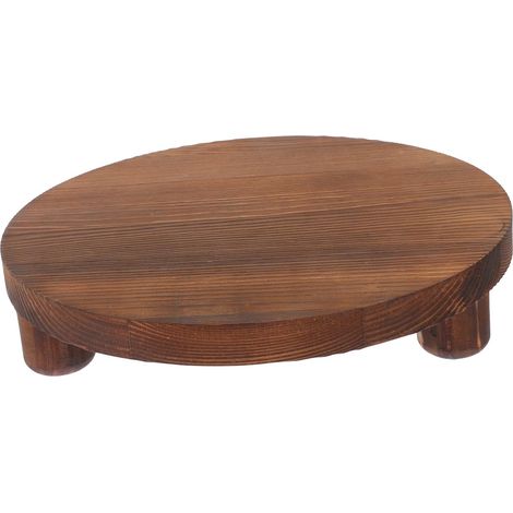 Support Pot Plante Bois Vintage Rétro Stable avec Rangement Bureau pour Plantes Cosmétiques et Décoration Intérieure Support Pot Fleur Intérieur Multifonction Bois Massif (1/5)