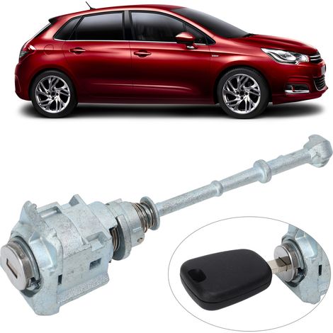 Le cylindre de serrure de la porte avant gauche est compatible avec les Citroën C4 2004-2011. (1/5)