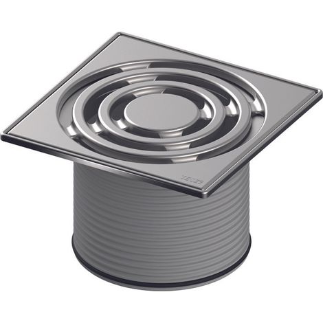 TECEdrainpoint S marco de rejilla, acero inoxidable, 142x142mm,