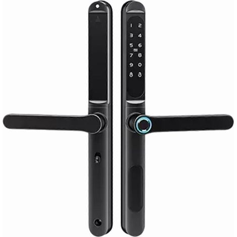 Serrure électronique, mot de passe Bluetooth, empreinte digitale, porte coulissante étanche en alliage d'aluminium (1/5)